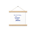 matte paper poster with hanger in oak frame 10x10-front