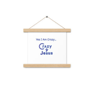 matte paper poster with hanger in oak frame 10x10-front