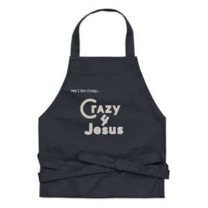 organic cotton apron for christian faith 